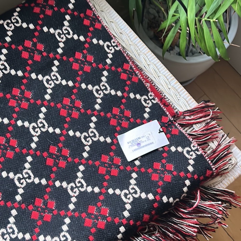 🦁 Gucci GG Jacquard ♦️♦️Throw Blanket